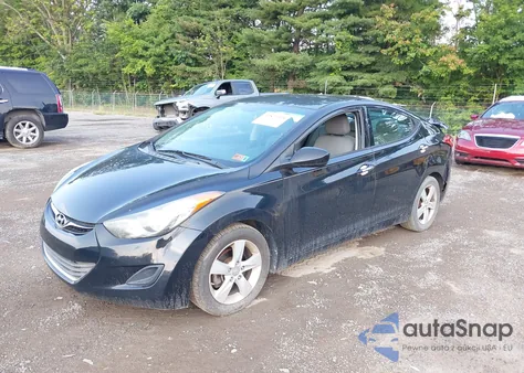 2013 Hyundai Elantra Gls/Limited from USA, damaged, VIN 5NPDH4AE6DH333355